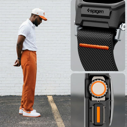 Funda Spigen Lite Fit Pro con Protector de Pantalla para Apple Watch Ultra Series, Negra Mate ACS11415