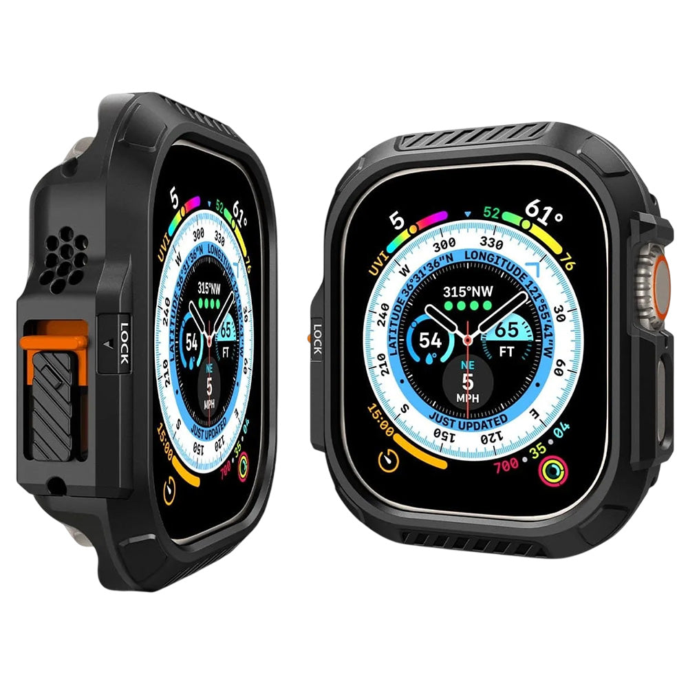 Funda Spigen Lock Fit para Apple Watch Ultra Series, Negra Mate ACS06208