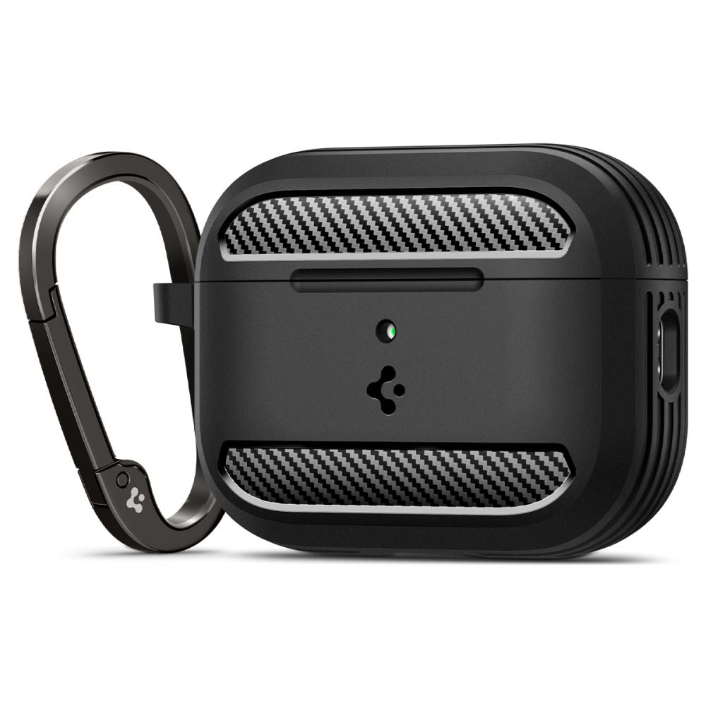 Funda Spigen Rugged Armor para Apple AirPods Pro 3, Negra Mate ACS09822