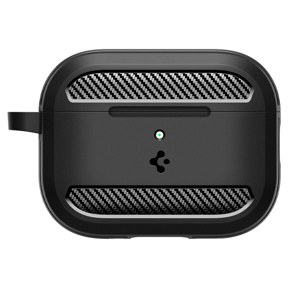 Funda Spigen Rugged Armor para Apple AirPods Pro 3, Negra Mate ACS09822