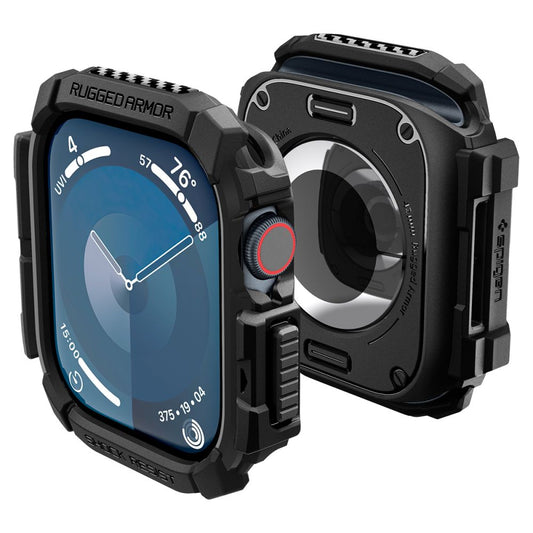 Funda Spigen Rugged Armor para Apple Watch Series 10 / 11 42mm, Negra ACS08585