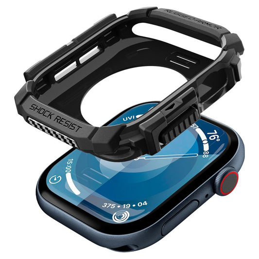Funda Spigen Rugged Armor para Apple Watch Series 10 / 11 42mm, Negra ACS08585