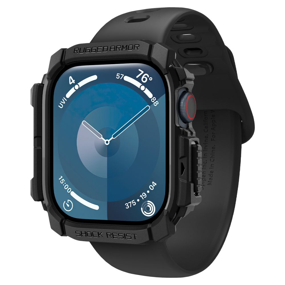 Funda Spigen Rugged Armor para Apple Watch Series 10 / 11 42mm, Negra ACS08585