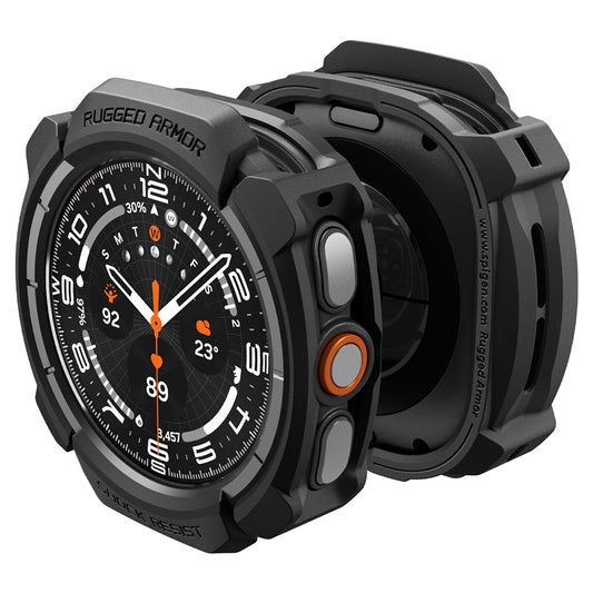 Funda Spigen Rugged Armor para Samsung Galaxy Watch Ultra2, Negra Mate ACS11611