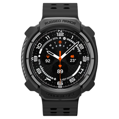 Spigen Rugged Armor Case for Samsung Galaxy Watch Ultra2, Matte Black ACS11611