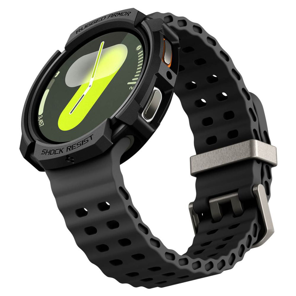 Funda Spigen Rugged Armor para Samsung Galaxy Watch8 40mm, Negra ACS10004