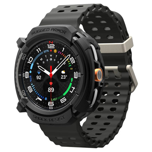 Funda Spigen Rugged Armor para Samsung Galaxy Watch8 Classic, Negra Mate ACS10012
