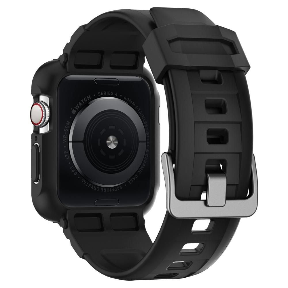 Funda Spigen Rugged Armor Pro para Apple Watch 44mm Series, Negra 062CS25324