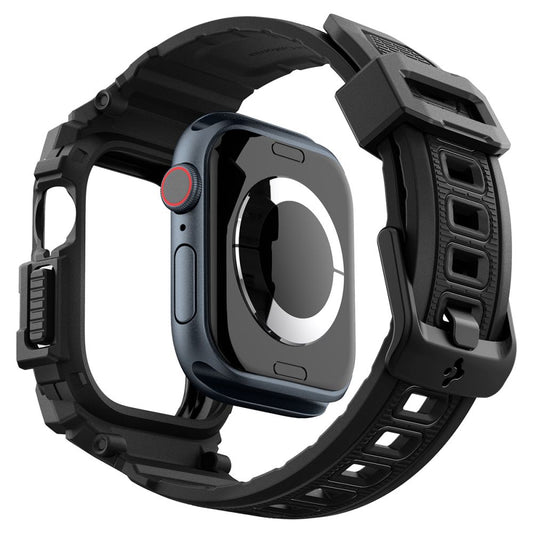 Funda Spigen Rugged Armor Pro para Apple Watch Series 10 42mm, Negra Mate ACS08591