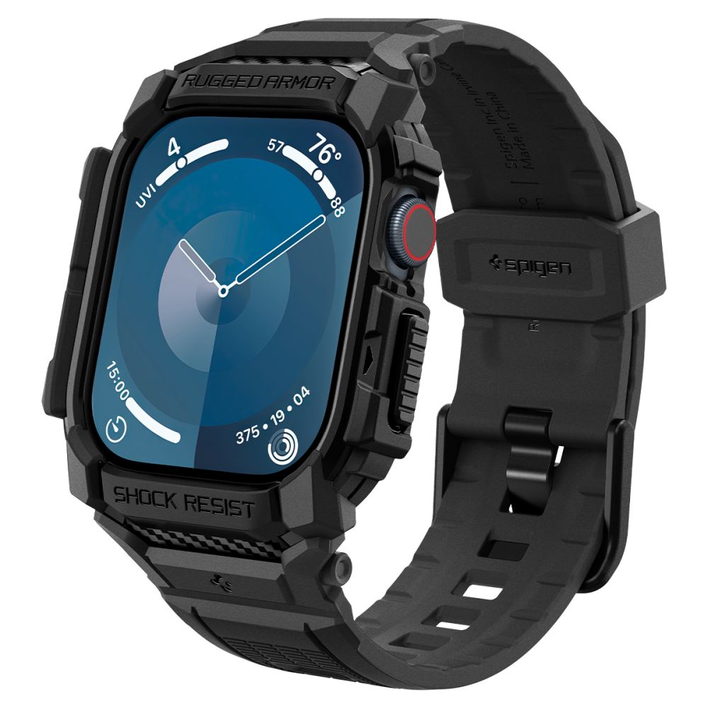 Spigen Rugged Armor Pro Case for Apple Watch Series 10 42mm, Matte Black ACS08591