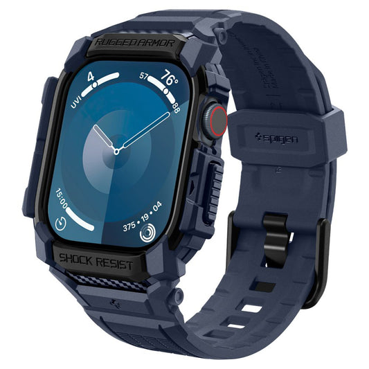 Funda Spigen Rugged Armor Pro para Apple Watch Series 10 / 11 46mm, Azul Marino