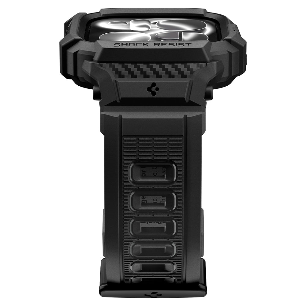 Funda Spigen Rugged Armor Pro para Apple Watch Series 12 42mm, Negra Mate ACS11883