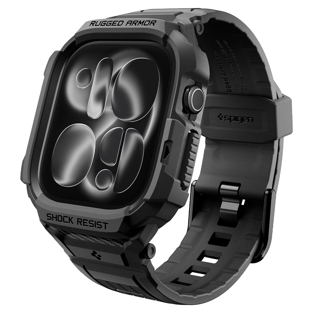 Funda Spigen Rugged Armor Pro para Apple Watch Series 12 46mm, Negra Mate ACS11894