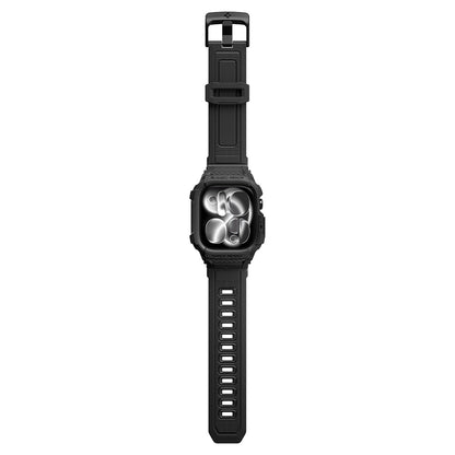 Funda Spigen Rugged Armor Pro para Apple Watch Series 12 46mm, Negra Mate ACS11894