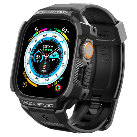 Funda Spigen Rugged Armor Pro para Apple Watch Ultra Series, Negra