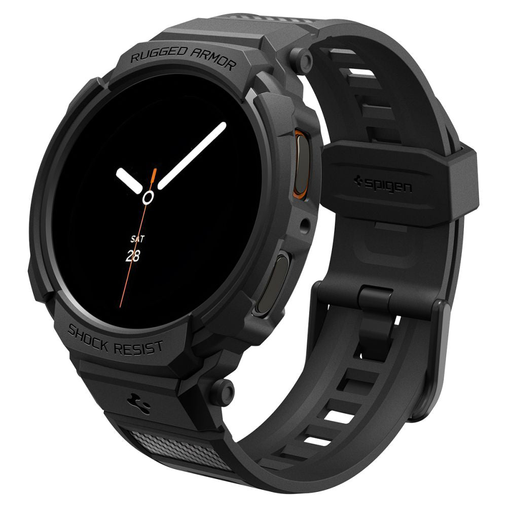 Funda Spigen Rugged Armor Pro para Samsung Galaxy Watch8 40mm, Negra Mate ACS10005