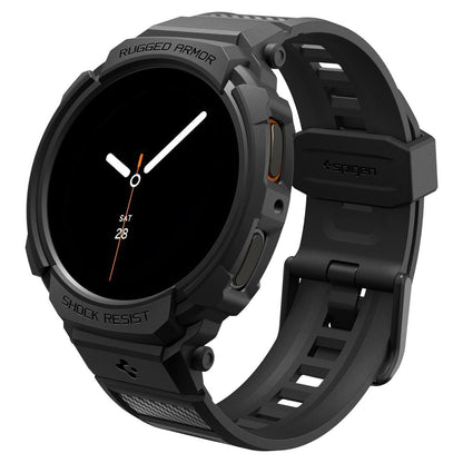 Funda Spigen Rugged Armor Pro para Samsung Galaxy Watch8 40mm, Negra Mate ACS10005