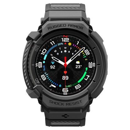 Funda Spigen Rugged Armor Pro para Samsung Galaxy Watch8 Classic, Negra Mate ACS10013