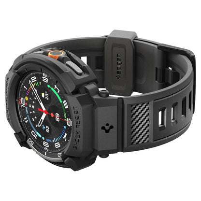 Funda Spigen Rugged Armor Pro para Samsung Galaxy Watch8 Classic, Negra Mate ACS10013