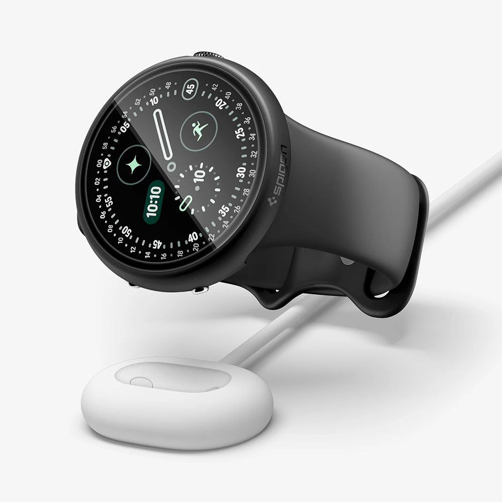 Funda Spigen Thin Fit 360 para Google Pixel Watch 41 mm Series, negra ACS11750