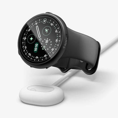 Funda Spigen Thin Fit 360 para Google Pixel Watch 41 mm Series, negra ACS11750