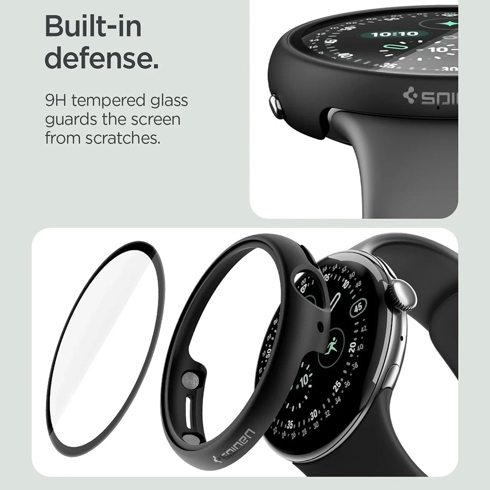 Funda Spigen Thin Fit 360 para Google Pixel Watch 45mm Series, Negra ACS11746