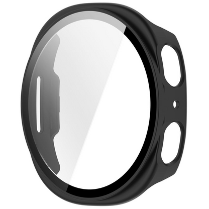 Funda Tech-Protect Defense para Samsung Galaxy Watch 9 / Watch8 44mm, Set de 2 piezas, Negra / Transparente