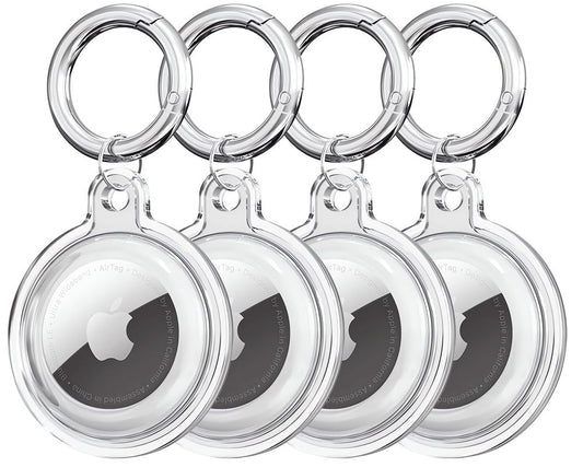 Tech-Protect Icon Case for Apple AirTag, Set of 4, Transparent