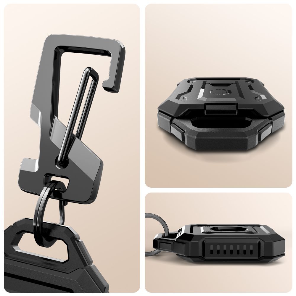 Tech-Protect Kevlar Pro Case for Apple AirTag, Black