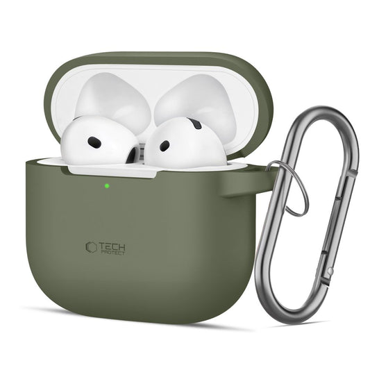 Funda Tech-Protect Silicone Hook para Apple AirPods 4, Verde