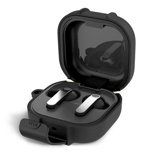 Funda Tech-Protect Slim Hook para Samsung Galaxy Buds4 / Buds4 Pro, Negra