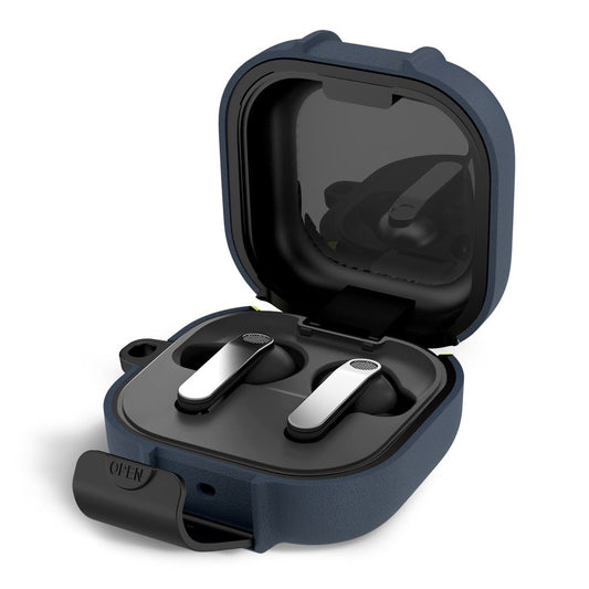 Funda Tech-Protect Slim Hook para Samsung Galaxy Buds4 / Buds4 Pro, Azul Marino