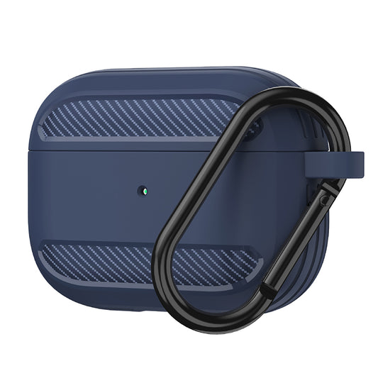 Funda Techsuit Carbon para Apple AirPods 3, Azul marino