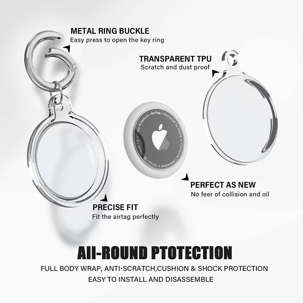 Techsuit CT15 Case for Apple AirTag, Transparent