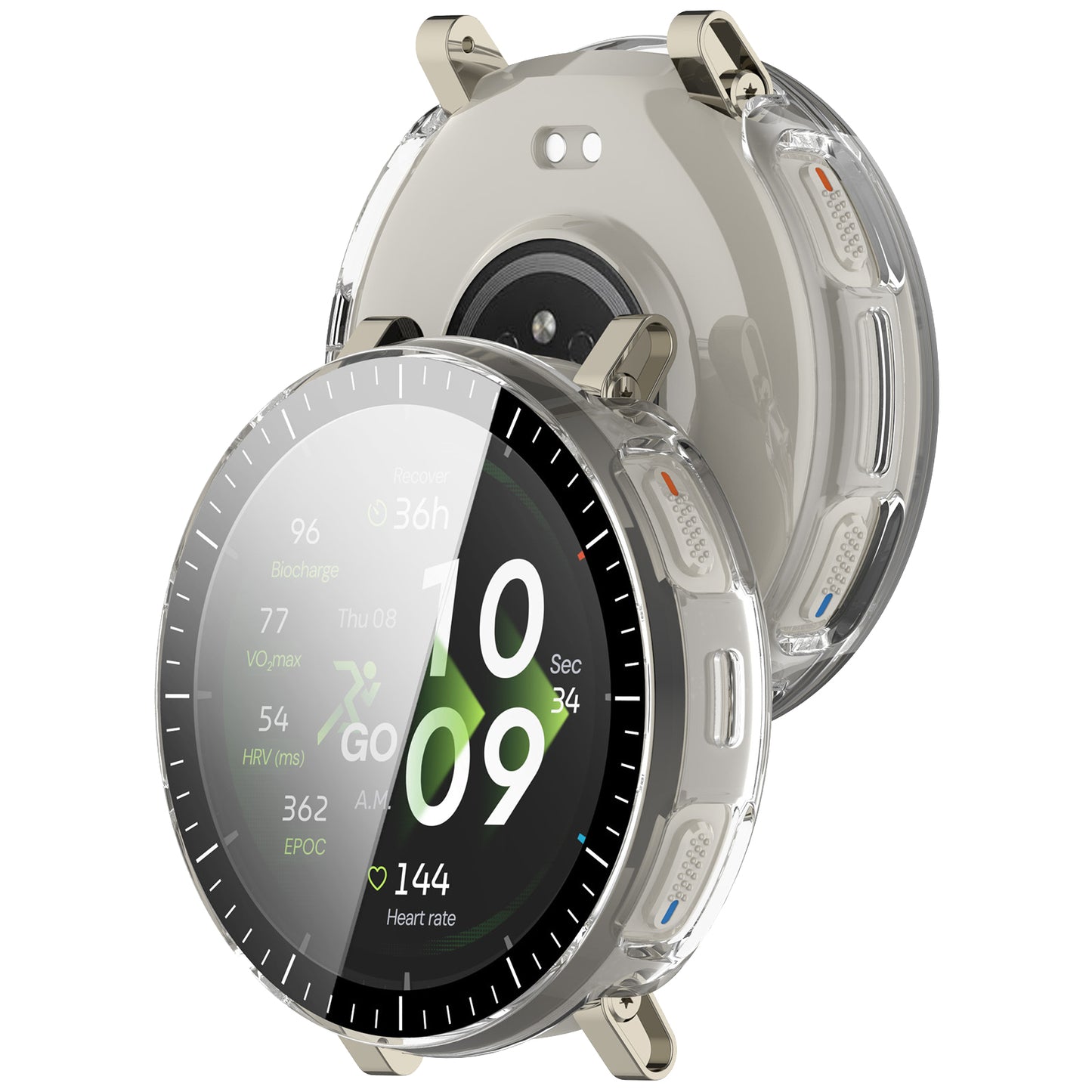 Funda Techsuit Defense360 Pro para Amazfit Active 3 Premium, Transparente