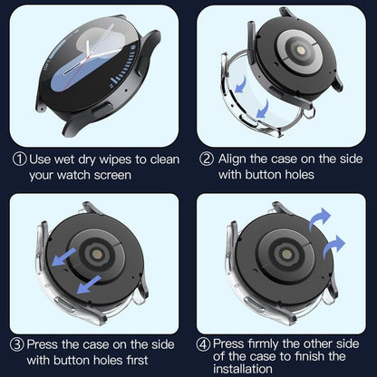 Funda Techsuit Defense360 Pro para Samsung Galaxy Watch7 44mm, Transparente
