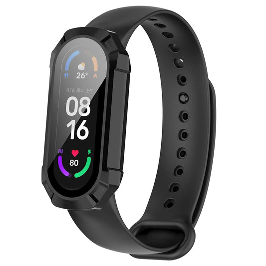 Funda Techsuit Defense360 Pro para Xiaomi Smart Band 6 / Band 5 / Band 4, Negra