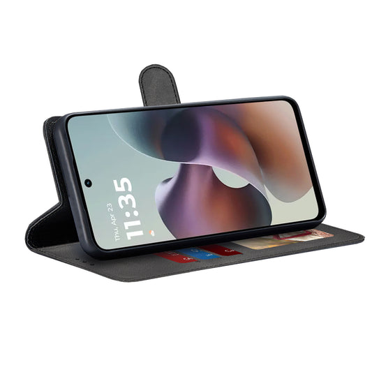 Funda para Motorola Moto G56, Techsuit, Diary Book, Negra