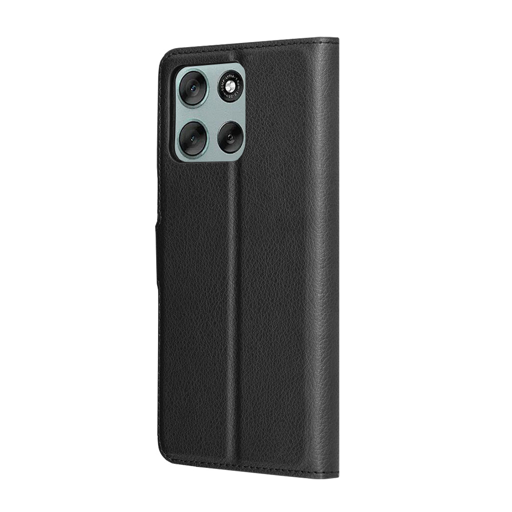 Funda para Motorola Moto G56, Techsuit, Leather Folio, Negra