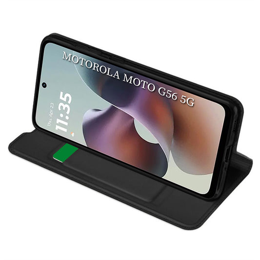 Funda para Motorola Moto G56, Techsuit, Magskin Book, Negra