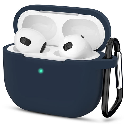 Funda Techsuit de silicona para Apple AirPods 3, Azul marino