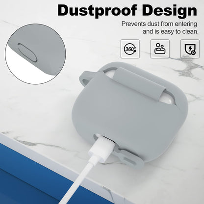 Techsuit Silicone Case for Apple AirPods 3, Gray