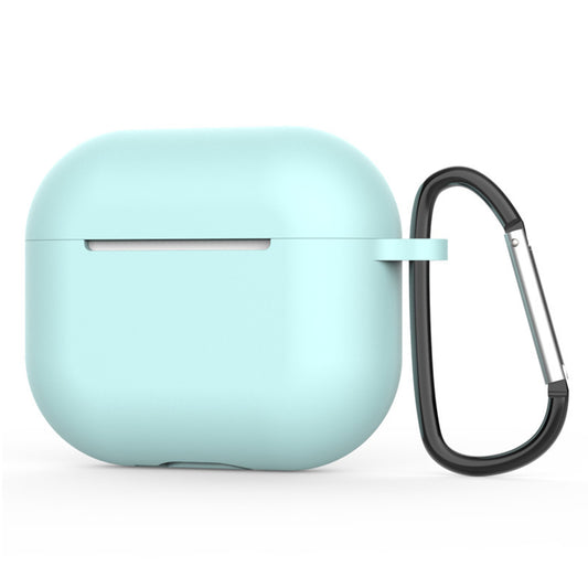 Funda Techsuit de silicona para Apple AirPods 4, Turquesa claro