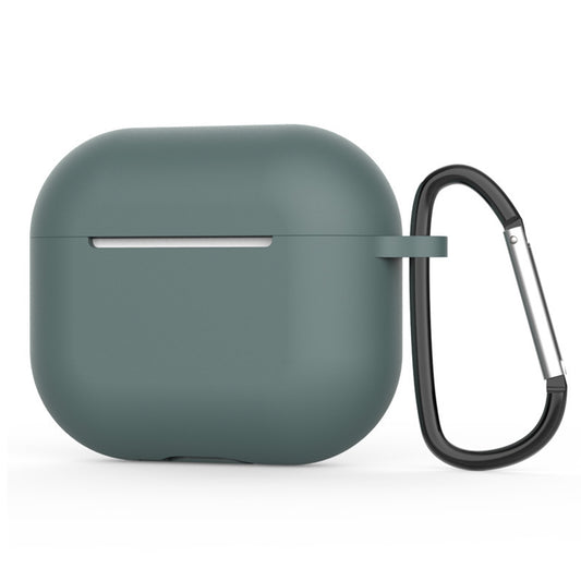 Funda Techsuit de silicona para Apple AirPods 4, Verde Oscuro