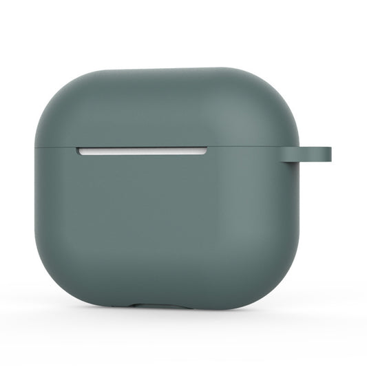 Funda Techsuit de silicona para Apple AirPods 4, Verde Oscuro
