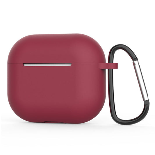 Funda Techsuit de silicona para Apple AirPods 4, Vino