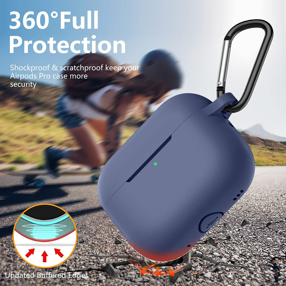 Funda Techsuit de silicona para Apple AirPods Pro Series, Azul marino
