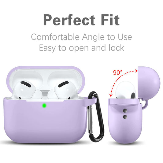 Funda Techsuit de silicona para Apple AirPods Pro Series, Morado
