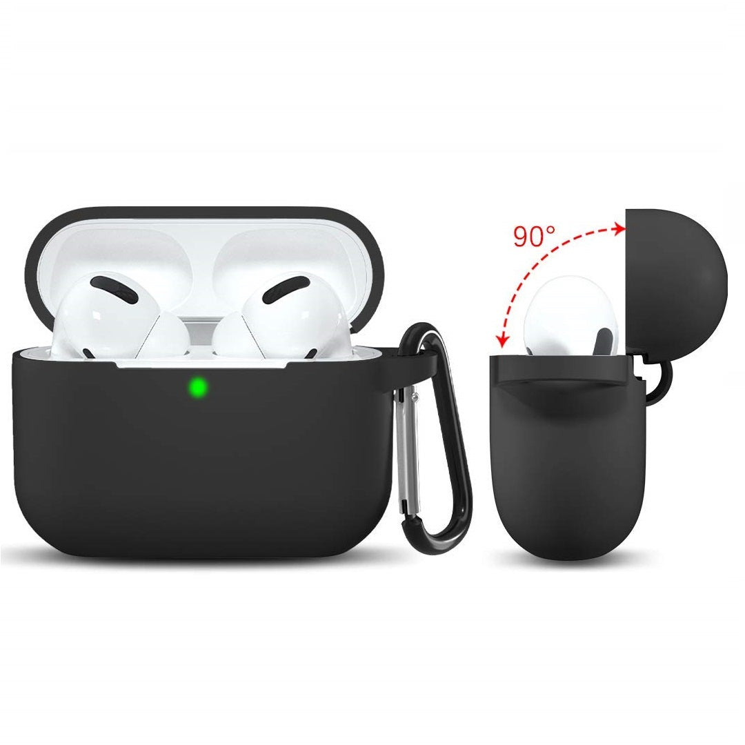 Funda Techsuit de silicona para Apple AirPods Pro Series, Negra