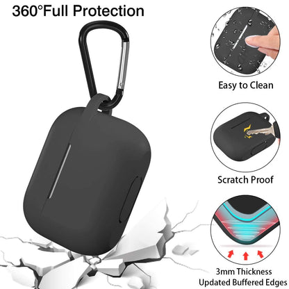 Funda Techsuit de silicona para Apple AirPods Pro Series, Negra
